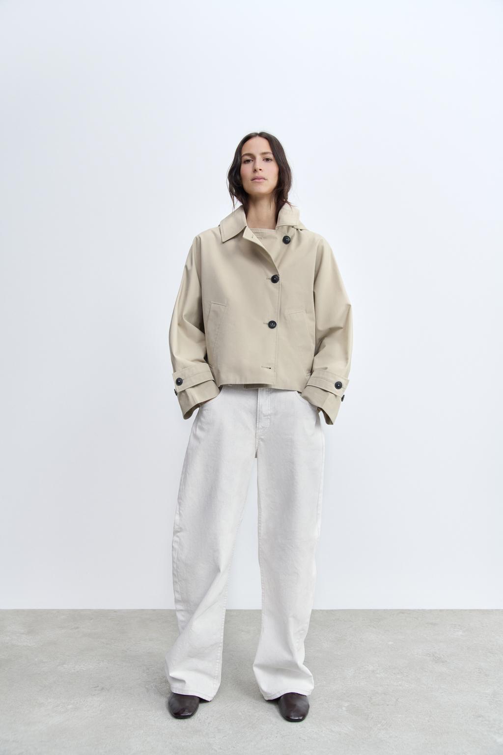 HOODED TRENCH COAT