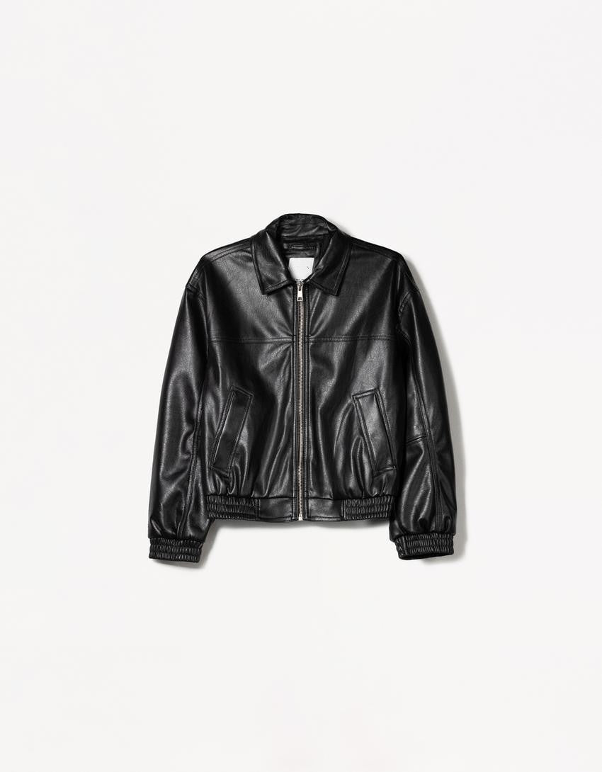 OVERSIZED LEATHER JACKET