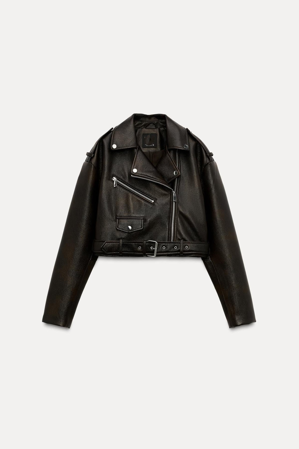 GLOSSY BIKER JACKET