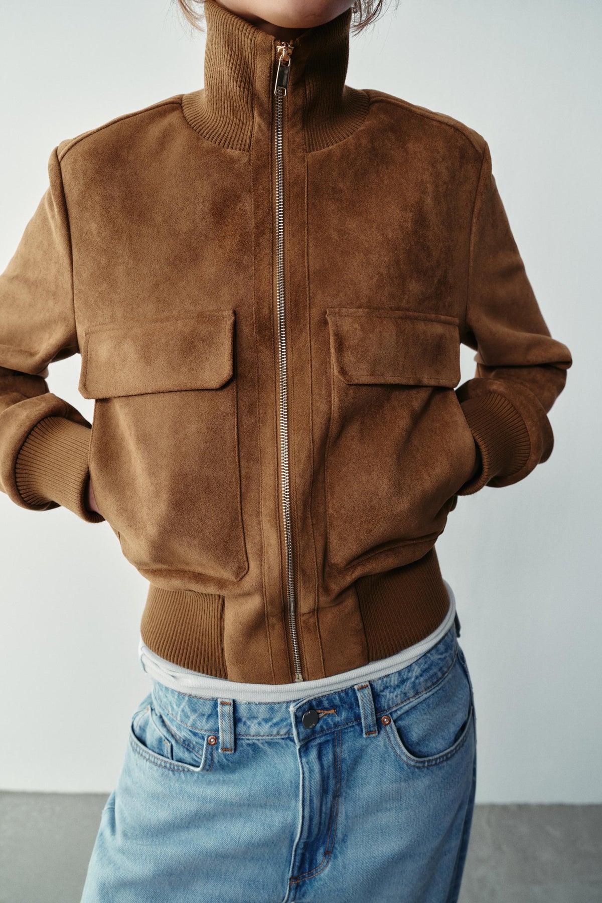 Structured Bomber Jacket