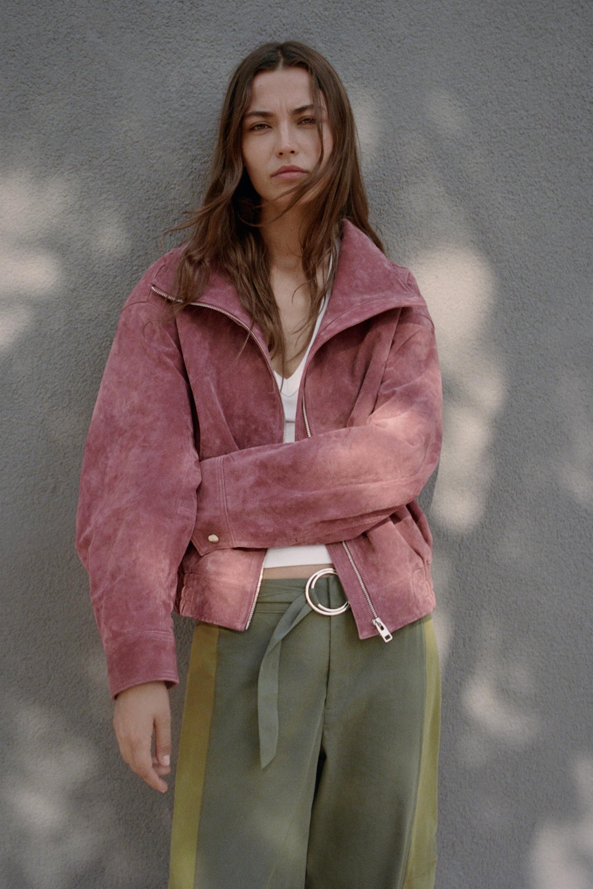 Stand-Collar Bomber Jacket