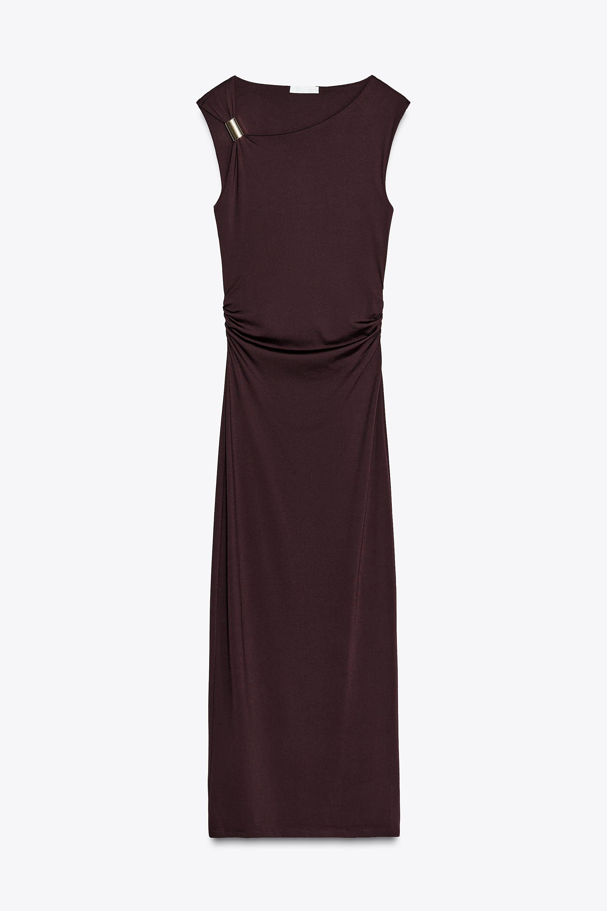 METALLIC MOTIF DRESS