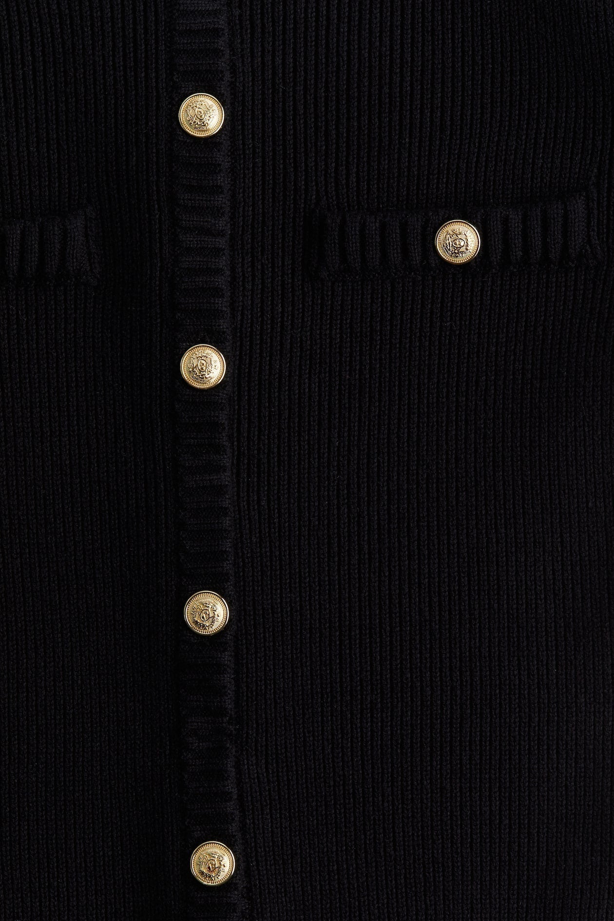 KNIT BUTTON DRESS
