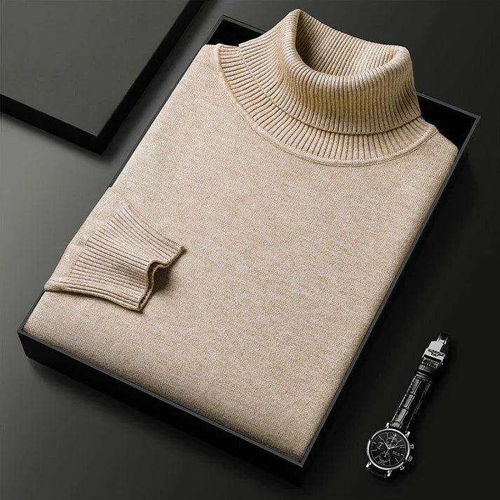 HIGH NECK KNIT SWEATER