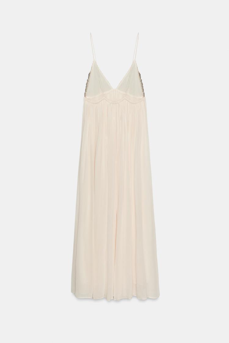 BEADED LONG MAXI DRESS