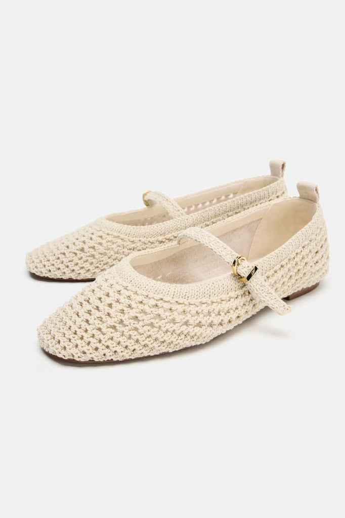 Woven Flat Ballerinas