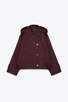 HOODED TRENCH COAT