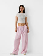 STRIPED OVERSIZED TROUSERS
