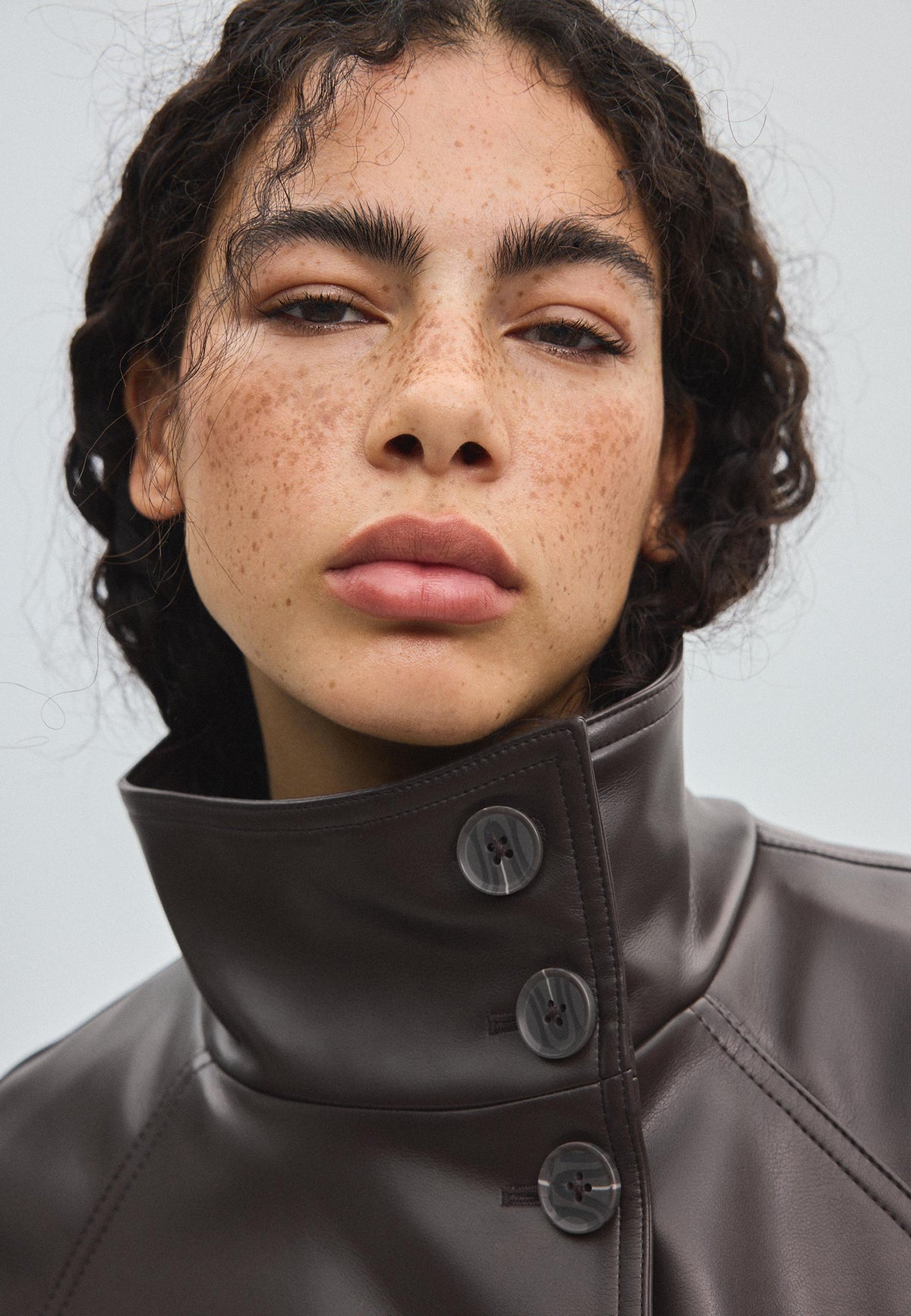 Astrid Leather Trench
