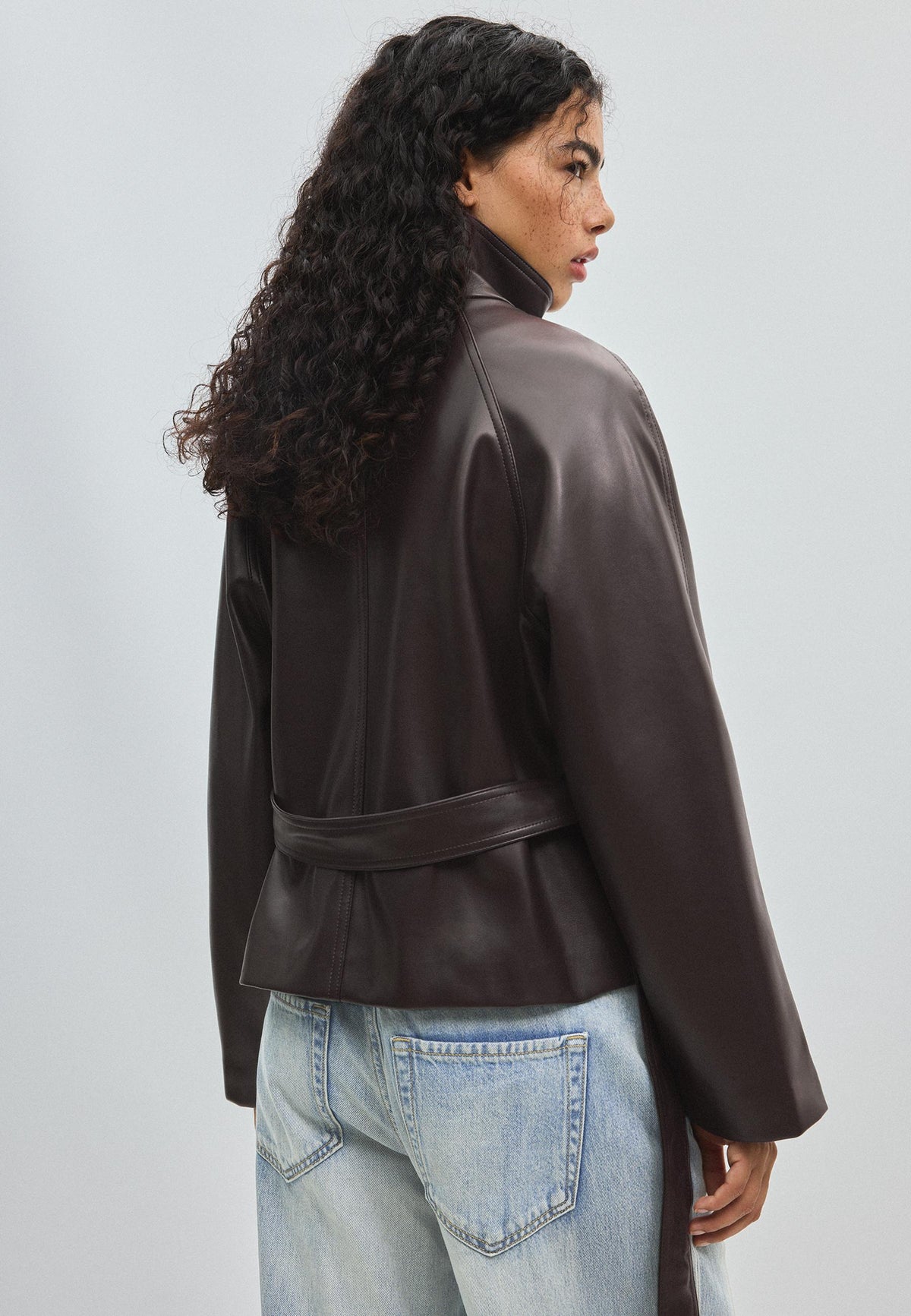 Astrid Leather Trench