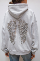 Women's Angel Wing Embellished Hoodie