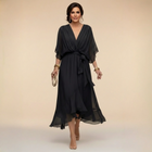 Monica - Chiffon V-Neck Dress