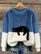 Luna | Women's Cat Motif Sweatshirt