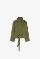 BUTTONED TRENCH COAT