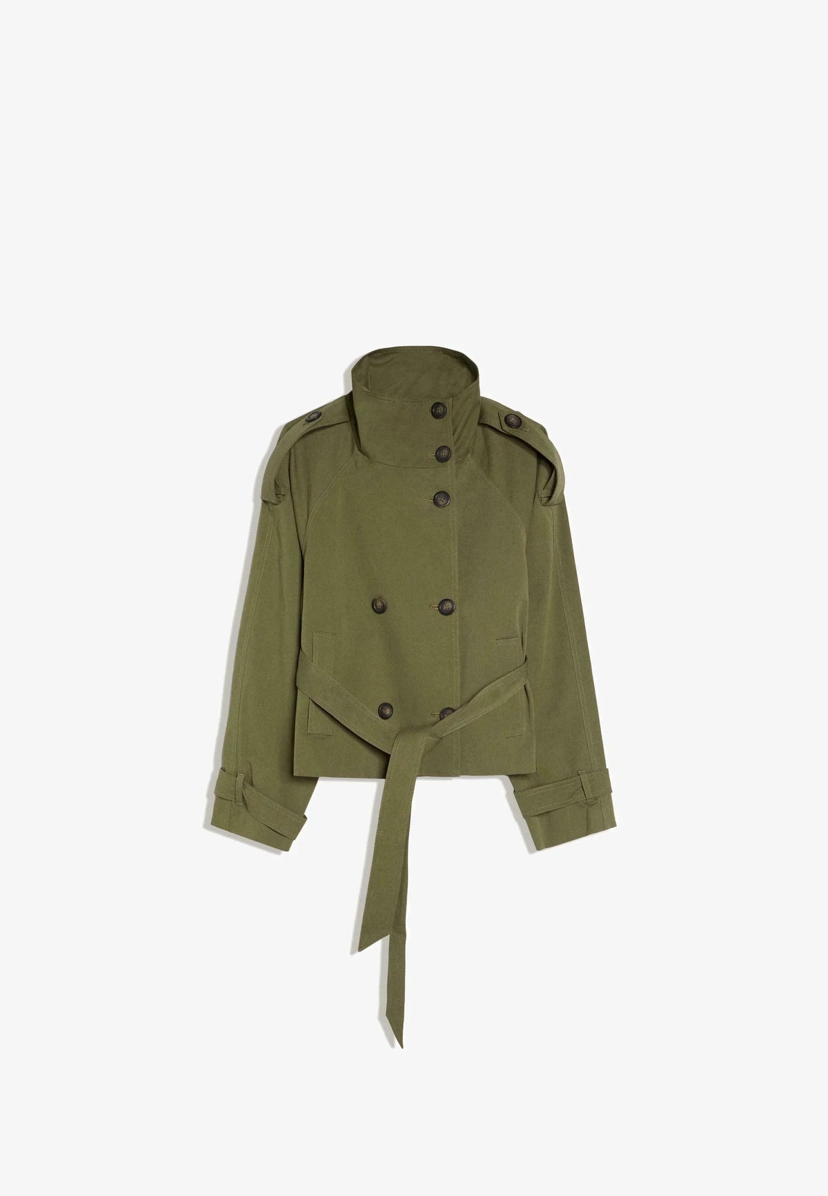 BUTTONED TRENCH COAT