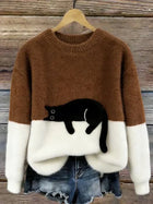 Luna | Women's Cat Motif Sweatshirt