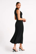 PLEATED MIDI SKIRT