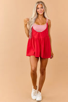 ELSIE LAYERED ROMPER DRESS